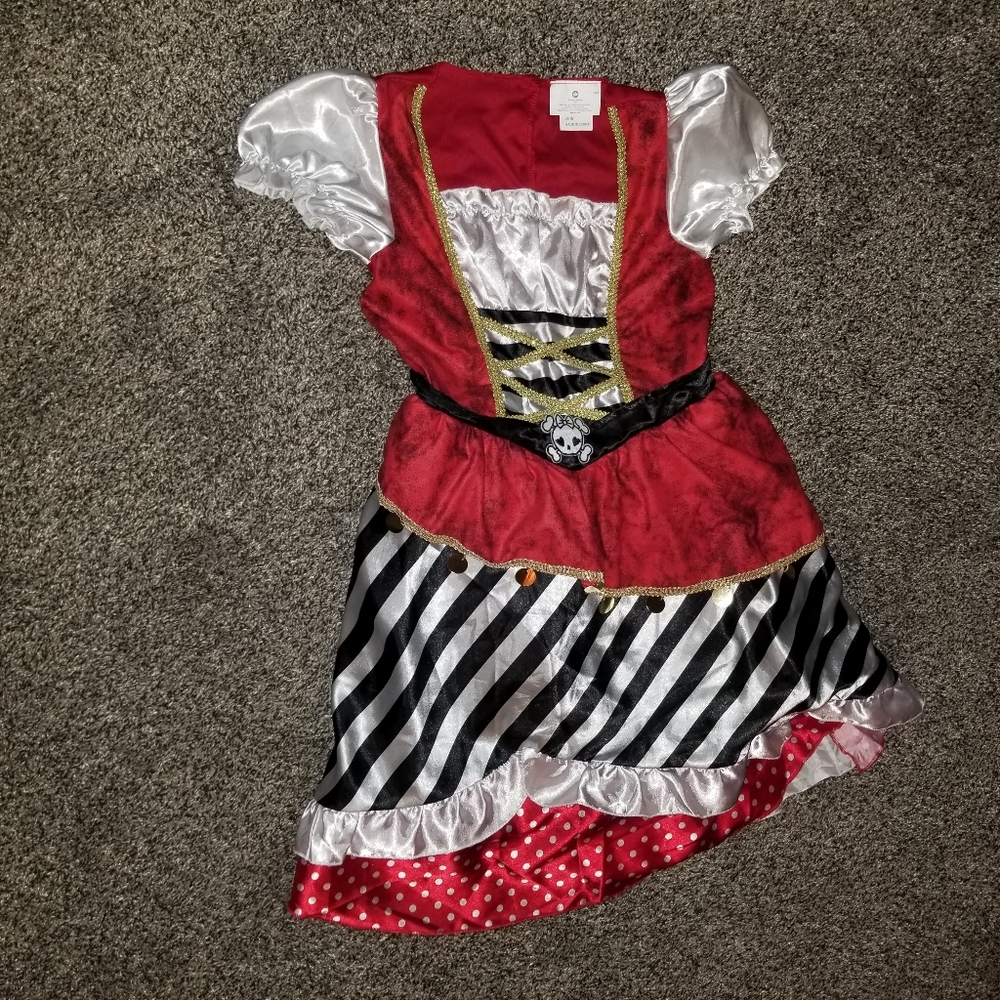 Girls large dress up costume 16 pirate dress womens small outfit dress up party